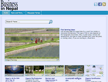 Tablet Screenshot of businessinnepal.com